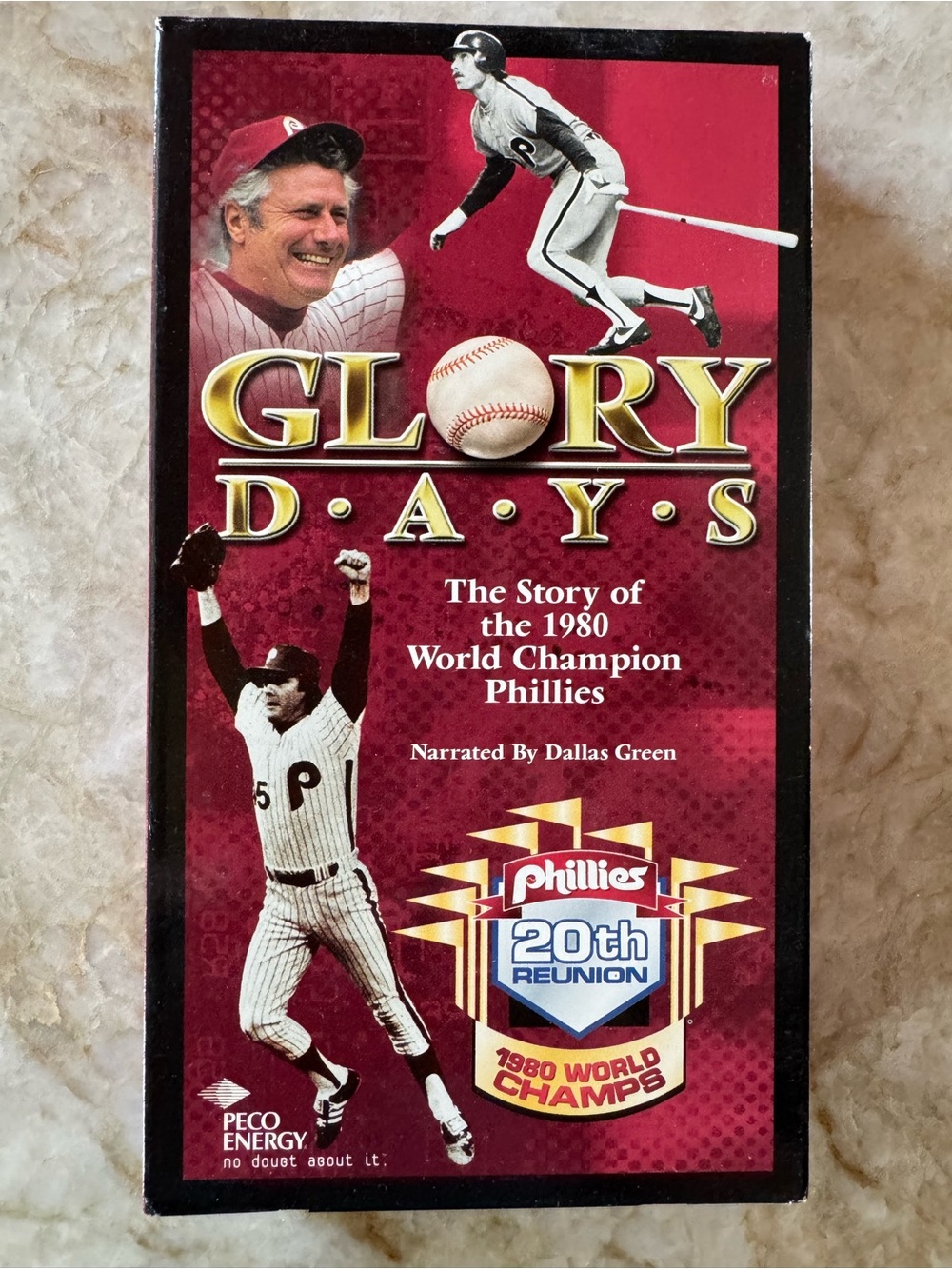 Glory Days Phillies 1980 World Champions VHS - Red Design
